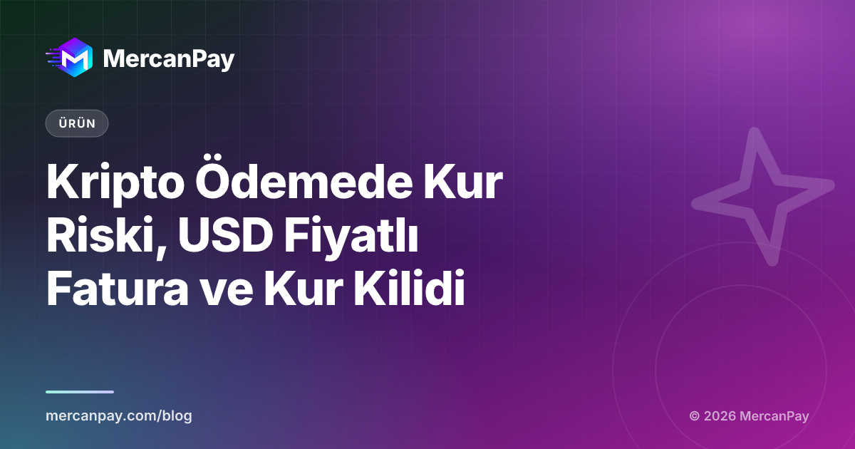 Kripto Ödemede Kur Riski, USD Fiyatlı Fatura ve Kur Kilidi