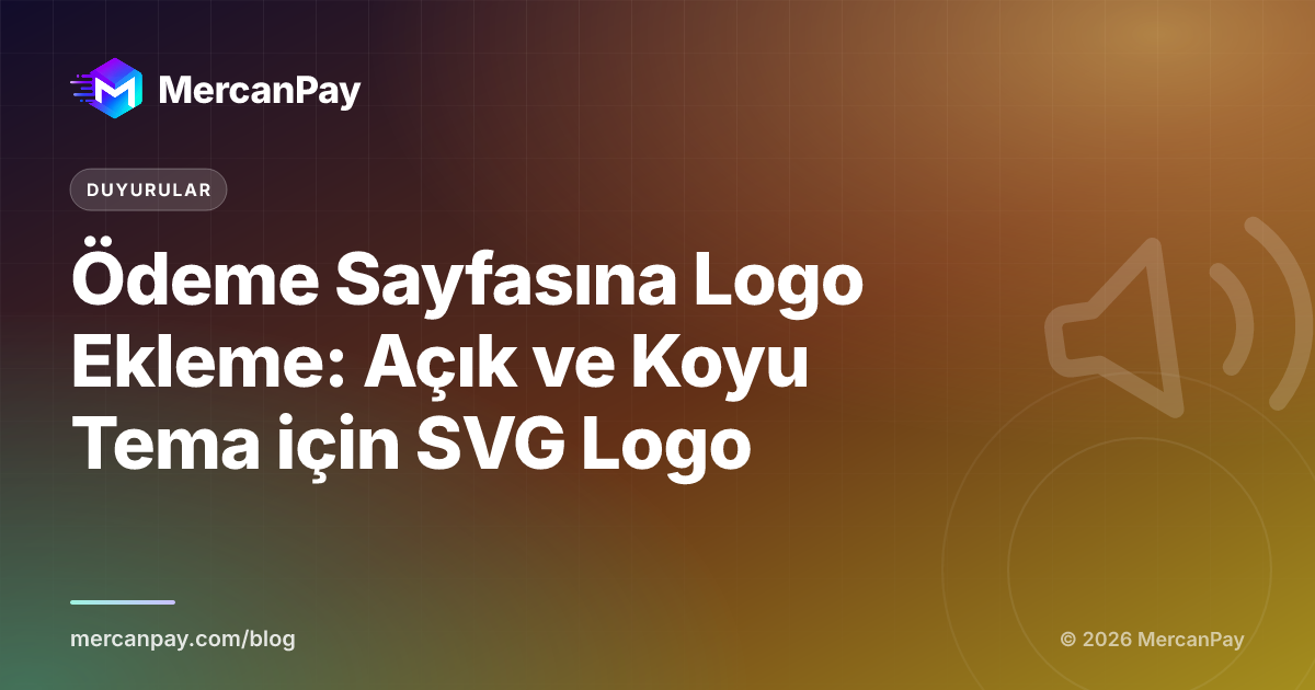 Ödeme Sayfasına Logo Ekleme: Açık ve Koyu Tema için SVG Logo